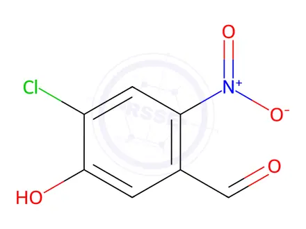 Chemical structure of 4-Chloro-5-hydroxy-2-nitrobenzaldehyde