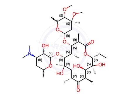 Chemical structure of Erythromycin Impurity 17