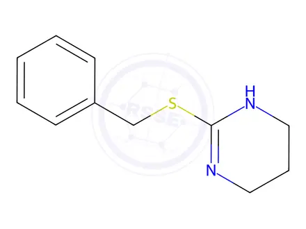 Chemical structure of 2-(Benzylsulfanyl)-1,4,5,6-tetrahydropyrimidine hydrobromide