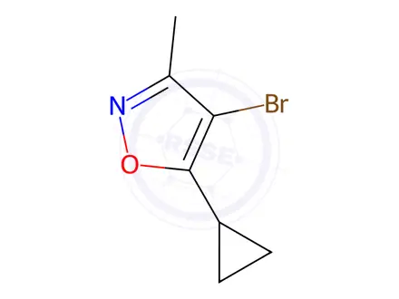 Chemical structure of 4-Bromo-5-cyclopropyl-3-methylisoxazole