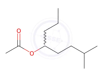 Chemical structure of Acetic acid 4-methyl-1-propylpentyl ester