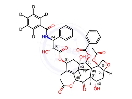 Chemical structure of Paclitaxel