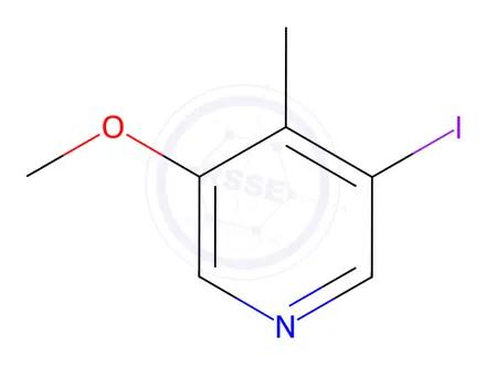 Chemical structure of 3-iodo-5-methoxy-4-methylpyridine