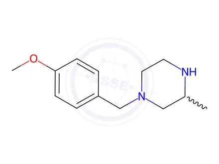 Chemical structure of 1-(4-Methoxy-benzyl)-3-Methyl-piperazine hydrochloride
