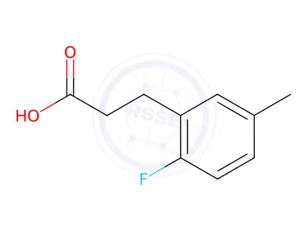 Chemical structure of 3-(2-Fluoro-5-methylphenyl)propionic acid