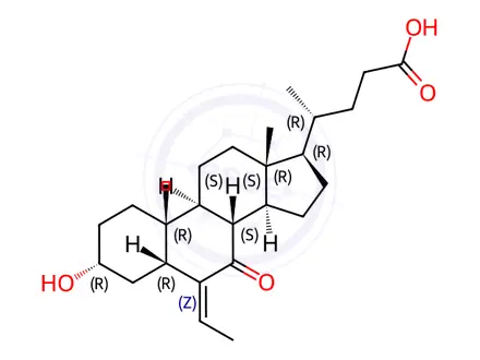 Chemical structure of Obeticholic Acid Impurity 12