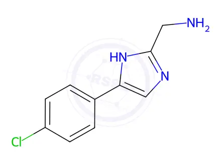 Chemical structure of (5-(4-Chlorophenyl)-1H-imidazol-2-yl)methanamine