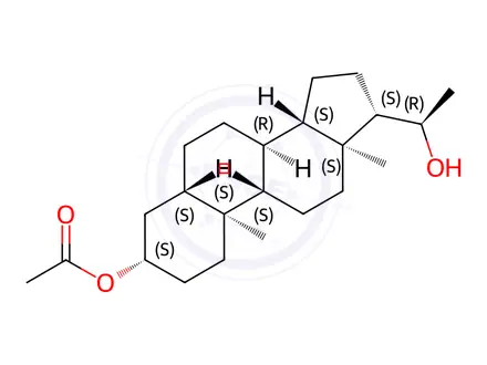 Chemical structure of Progesterone Impurity 100