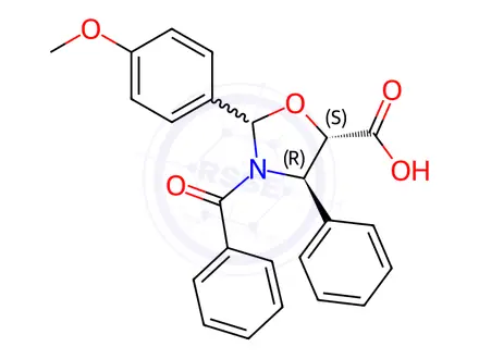 Chemical structure of Paclitaxel