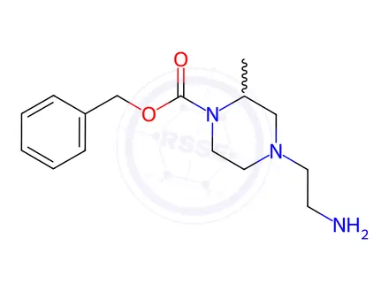 Chemical structure of Benzyl 4-(2-aminoethyl)-2-methylpiperazine-1-carboxylate