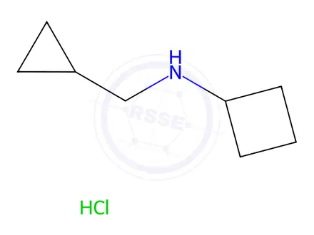 Chemical structure of N-(cyclopropylmethyl)cyclobutanamine hydrochloride