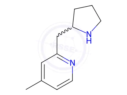 Chemical structure of 4-Methyl-2-(2-pyrrolidinylmethyl)pyridine Dihydrochloride