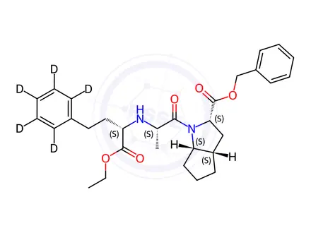Chemical structure of Ramipril Benzyl Ester-d5