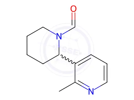 Chemical structure of 2-(2-Methylpyridin-3-yl)piperidine-1-carbaldehyde