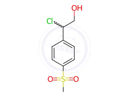 Chemical structure of 2-chloro-2-(4-(methylsulfonyl)phenyl)ethan-1-ol