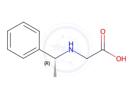 Chemical structure of (R)-[(1-Phenylethyl)amino]acetic Acid
