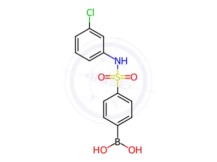 Chemical structure of (4-(n-(3-Chlorophenyl)sulfamoyl)phenyl)boronic acid