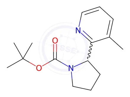 Chemical structure of tert-Butyl 2-(3-methylpyridin-2-yl)pyrrolidine-1-carboxylate