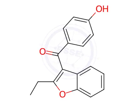 Chemical structure of Benzbromarone EP Impurity C
