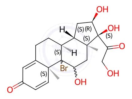 Chemical structure of Budesonide Impurity 85