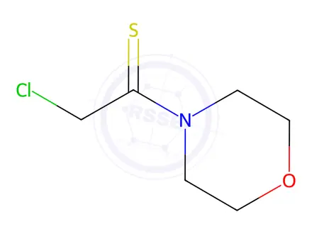 Chemical structure of Morpholine, 4-(2-chloro-1-thioxoethyl)-(9CI)