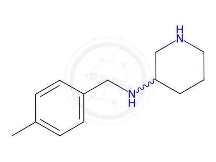 Chemical structure of (4-Methyl-benzyl)-piperidin-3-yl-aMine hydrochloride