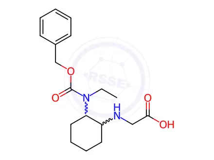 Chemical structure of 2-((2-((3-(Benzyloxy)-3-oxopropyl)amino)cyclohexyl)amino)acetic acid