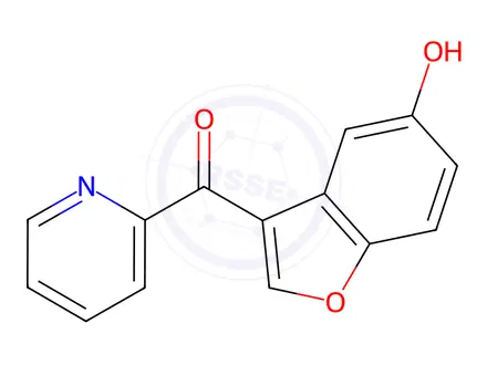 Chemical structure of (5-Hydroxy-1-benzofuran-3-yl)(pyridin-2-yl)methanone
