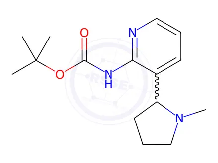 Chemical structure of tert-Butyl (3-(1-methylpyrrolidin-2-yl)pyridin-2-yl)carbamate