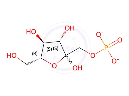 Chemical structure of D-FRUCTOSE 1-PHOSPHATE SODIUM SALT
