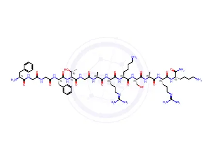 Chemical structure of Nociceptin (1-13), amide