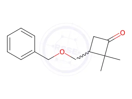 Chemical structure of 3-[(benzyloxy)methyl]-2,2-dimethylcyclobutan-1-one