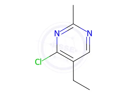 Chemical structure of 4-chloro-5-ethyl-2-methylpyrimidine