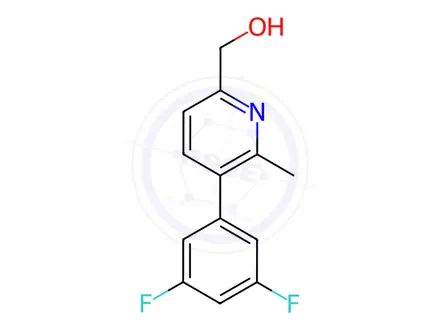 Chemical structure of [5-(3,5-Difluorophenyl)-6-methyl-2-pyridinyl]methanol