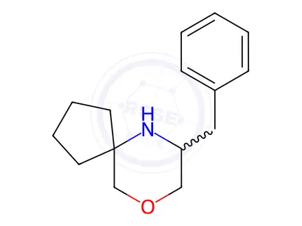 Chemical structure of 7-Benzyl-9-oxa-6-azaspiro[4.5]Decane hydrochloride