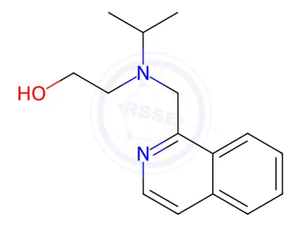 Chemical structure of 2-(Isopropyl(isoquinolin-1-ylmethyl)amino)ethanol