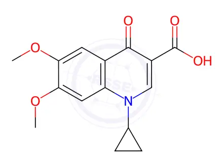 Chemical structure of Ciprofloxacin Impurity 8