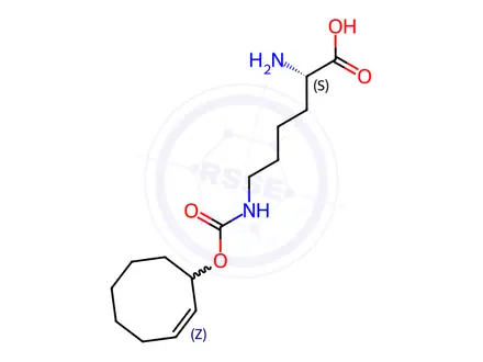 Chemical structure of trans-Cyclooct-2-en-L-Lysine
