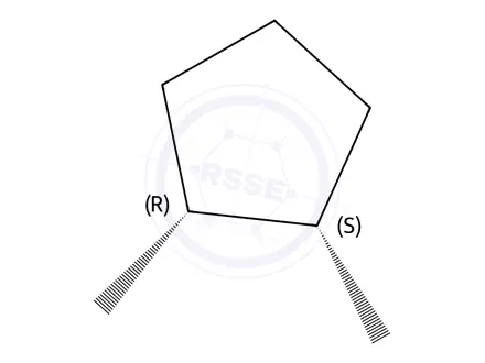 Chemical structure of Cyclohexane Impurity 94 (cis-1,2-Dimethylcyclopentane)