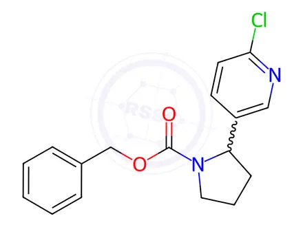 Chemical structure of Benzyl 2-(6-chloropyridin-3-yl)pyrrolidine-1-carboxylate