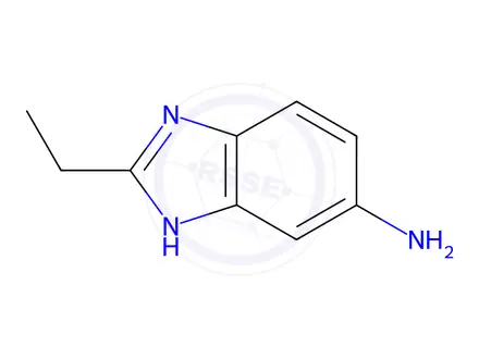 Chemical structure of 2-ethyl-1H-benzimidazol-6-amine dihydrochloride