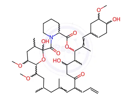 Chemical structure of Tacrolimus Impurity 1