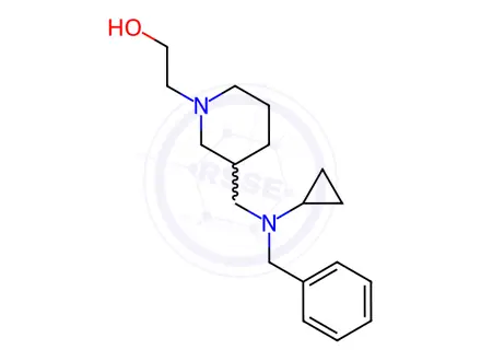 Chemical structure of 2-(3-((Benzyl(cyclopropyl)amino)methyl)piperidin-1-yl)ethanol