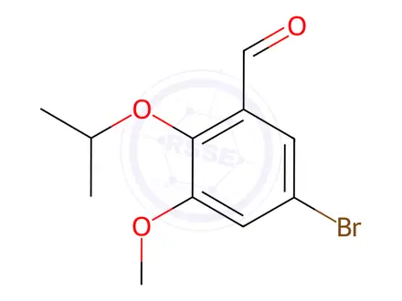 Chemical structure of Benzaldehyde, 5-bromo-3-methoxy-2-(1-methylethoxy)-
