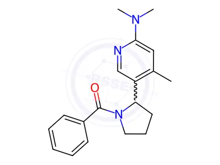 Chemical structure of (2-(6-(Dimethylamino)-4-methylpyridin-3-yl)pyrrolidin-1-yl)(phenyl)methanone