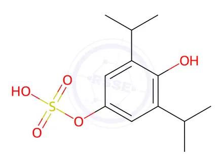 Chemical structure of PROPOFOL-4-HYDROXY-4-HYDROGENSULFATE