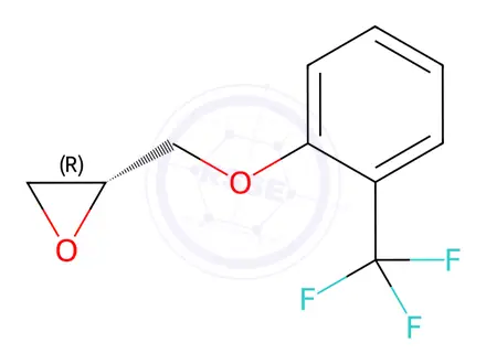 Chemical structure of (R)-2-((2-(Trifluoromethyl)phenoxy)methyl)oxirane