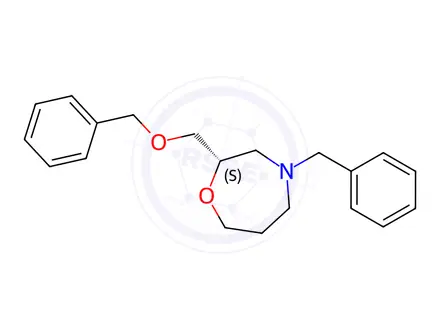 Chemical structure of (S)-4-Benzyl-2-((benzyloxy)methyl)-1,4-oxazepane