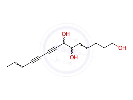 Chemical structure of Tetradeca-4,12-diene-8,10-diyne-1,6,7-triol