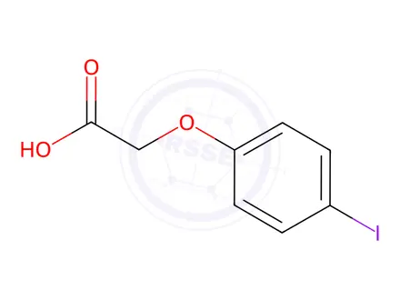 Chemical structure of 4-Iodophenoxyacetic acid